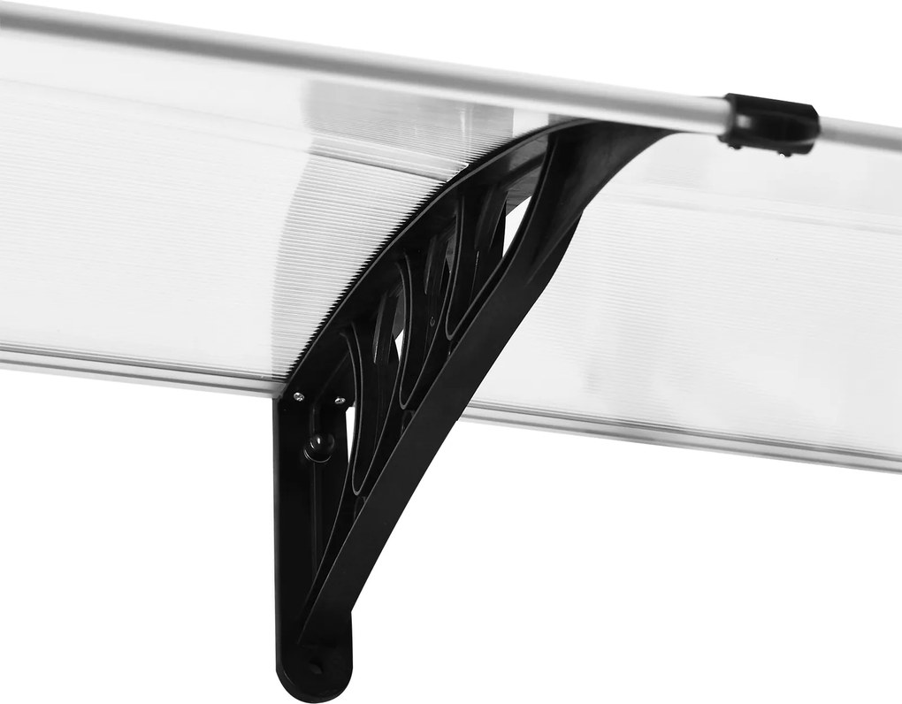 Podwójne Zadaszenie Outsunny: Ochrona przed słońcem i deszczem, Łatwa Instalacja, 75x195x23 cm