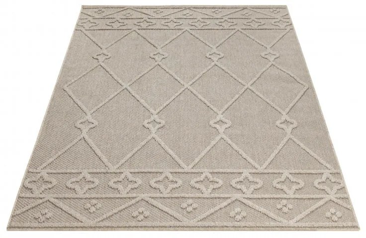 Dywan zewnętrzny sznurkowy Patara Boho beżowy 140 cm x 200 cm