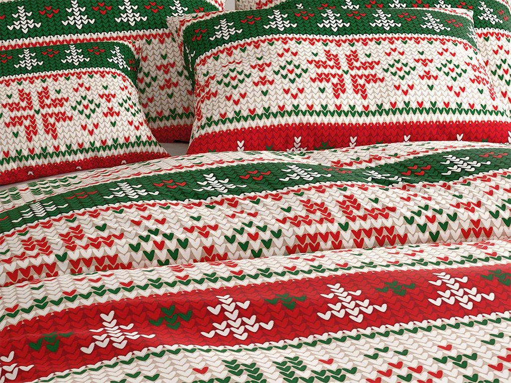 PrzytulneMieszkanie.pl PrzytulneMieszkanie.pl Pościel z mikrofibry FROSTED CHRISTMAS kolorowa Rozmiar pościeli: 70 x 90 cm | 140 x 220 cm