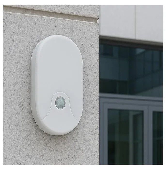 Kinkiet zewnętrzny z czujnikiem ruchu LED/18W/230V IP44 biały