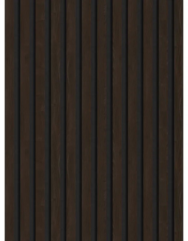 Mexen Lam-F lamele ścienne akustyczne 275 x 30 cm, filc 8 mm, fornir techniczny, Heban Brązowy - S105-275307-3015-022