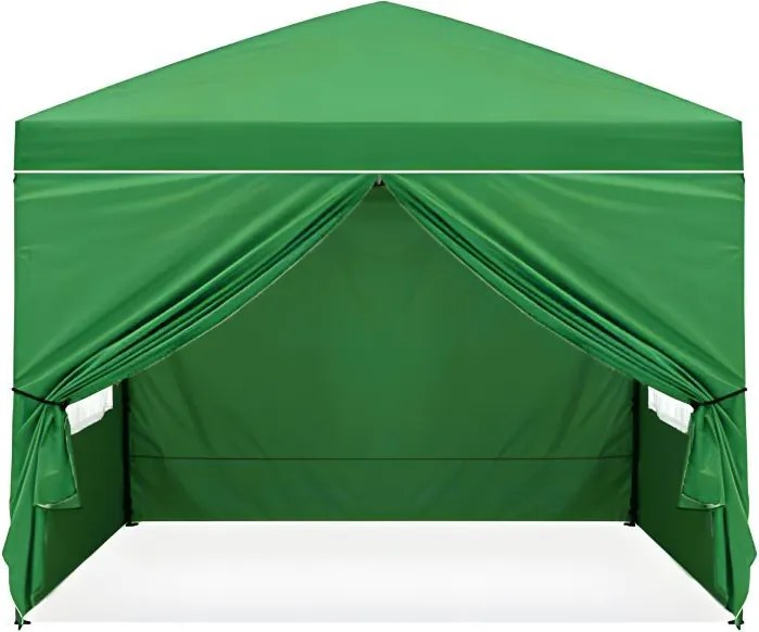 Automatyczny namiot ogrodowy 3x3 m z oknami Gardenia 4W-GR, zielony