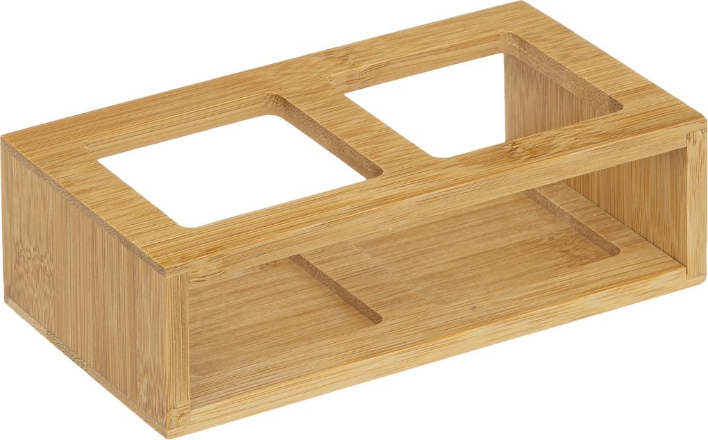 Butelki na oliwę i ocet z dozownikiem + stojak bambusowy