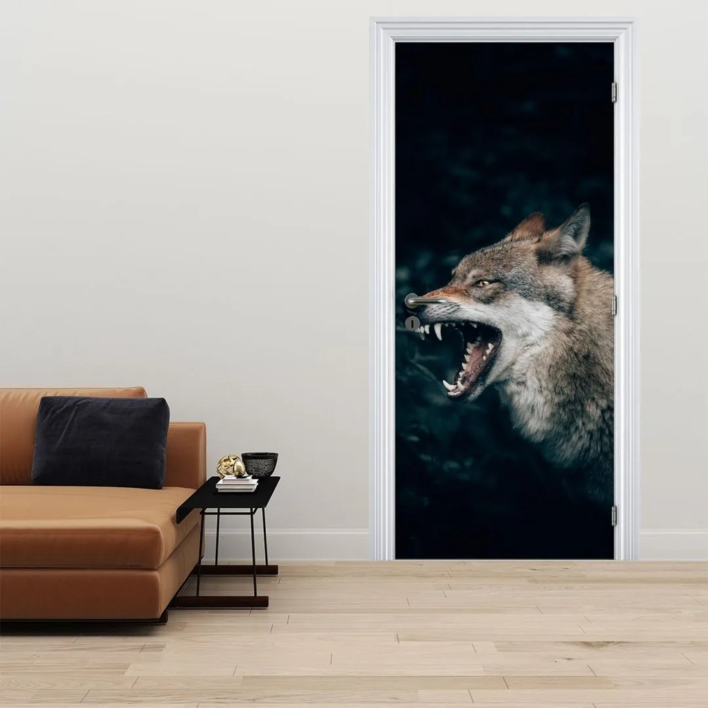 Fototapeta na drzwi - Wilk (95x205cm)