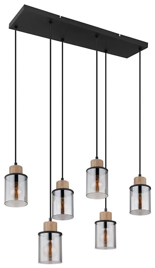 Globo 15707-6H - Żyrandol na lince REID 6xE27/15W/230V