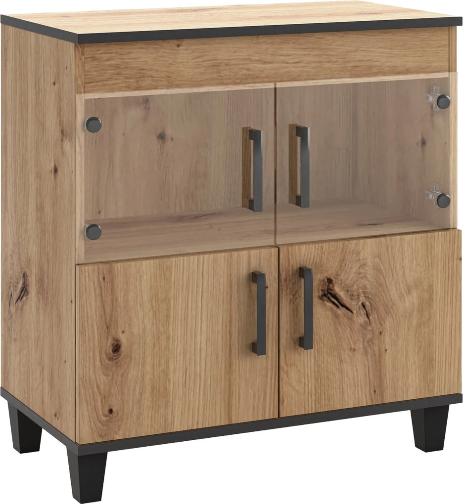 Komoda CORTEZA 80 cm do Salonu Sypialni Dąb artisan