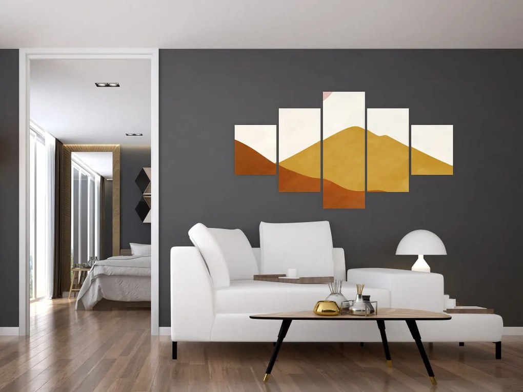 Obraz - Góry akwarelowe N⁰1 (125x70 cm)
