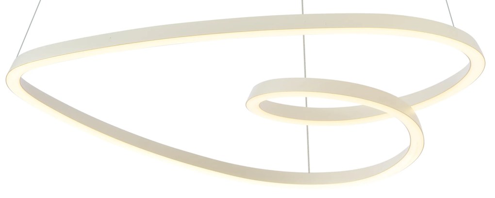 Skandynawska lampa wisząca beżowa 72 cm z LED z 3-stopniową regulacją ściemniania - CircuitSkandynawski Oswietlenie wewnetrzne