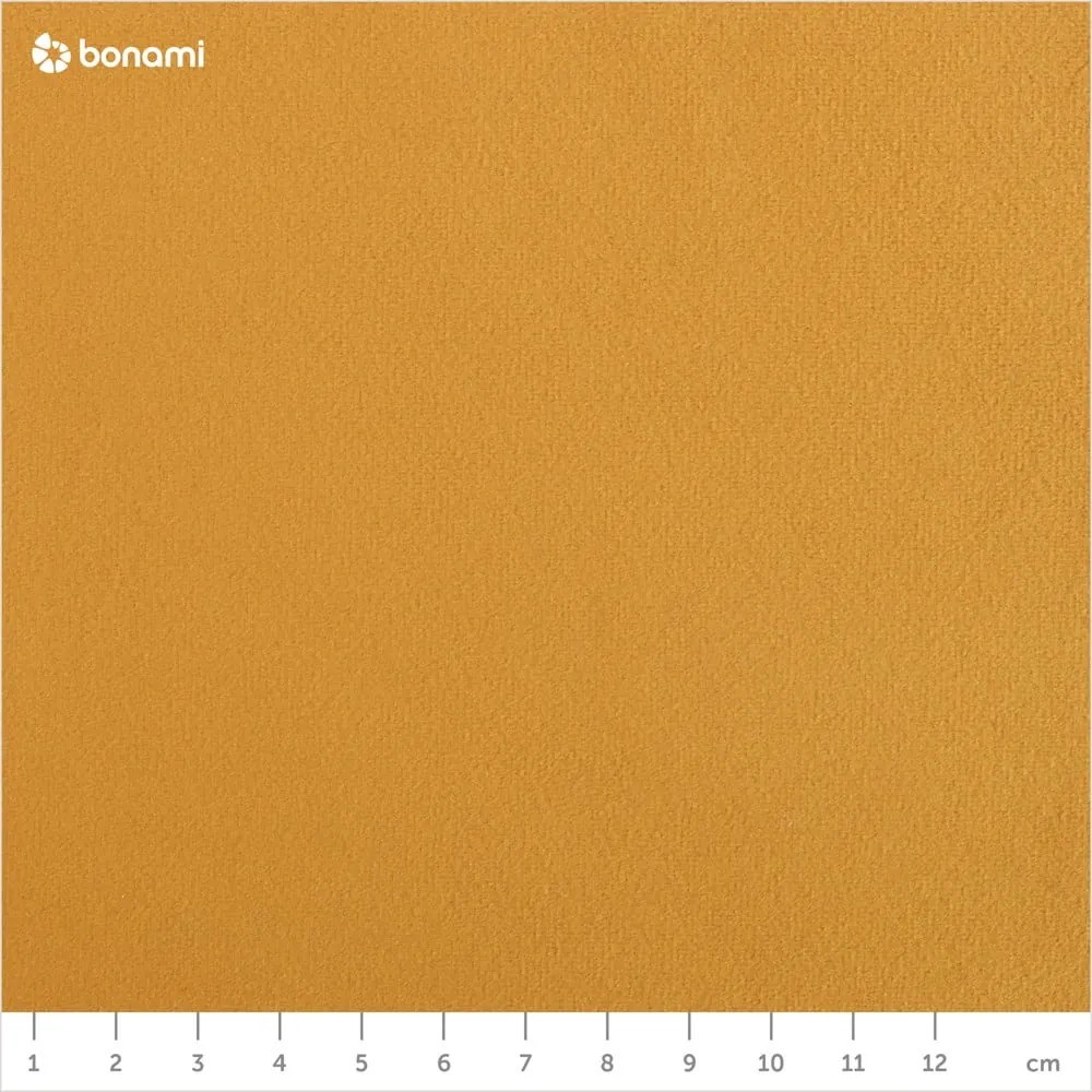 Miodowożółta aksamitna sofa Ghado Shel, 170 cm
