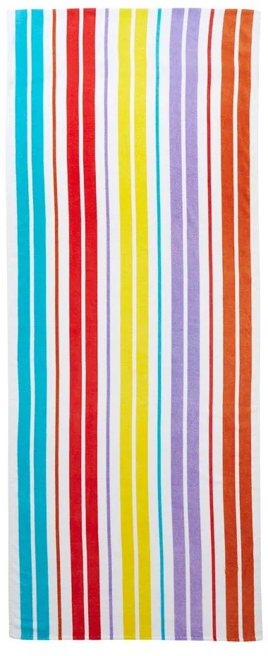 Bawełniany ręcznik plażowy 78x200 cm Rainbow Stripe – Catherine Lansfield