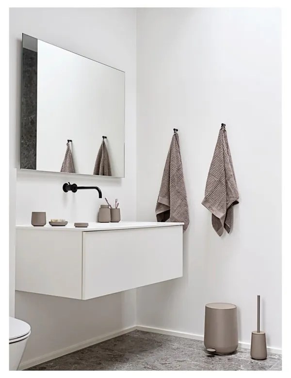 Brązowa kamionkowa szczotka do WC Nova One – Zone