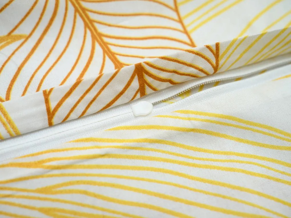 PrzytulneMieszkanie.pl PrzytulneMieszkanie.pl Pościel z mikrowłókna PALMERA kremowa Rozmiar pościeli: 70 x 80 cm | 140 x 200 cm