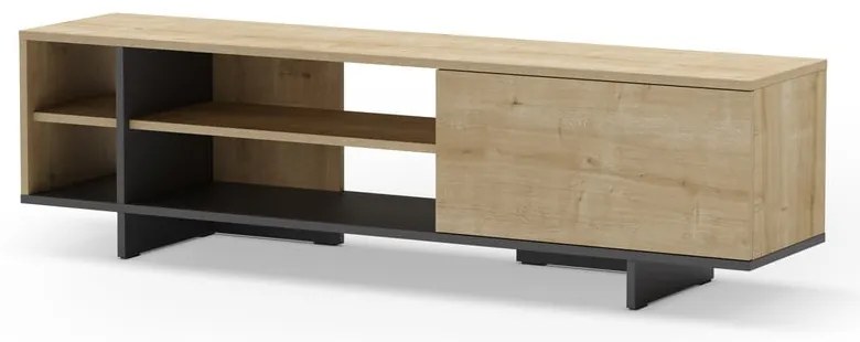 Szafka pod TV w dekorze dębu 160x44 cm Cequoia – Marckeric