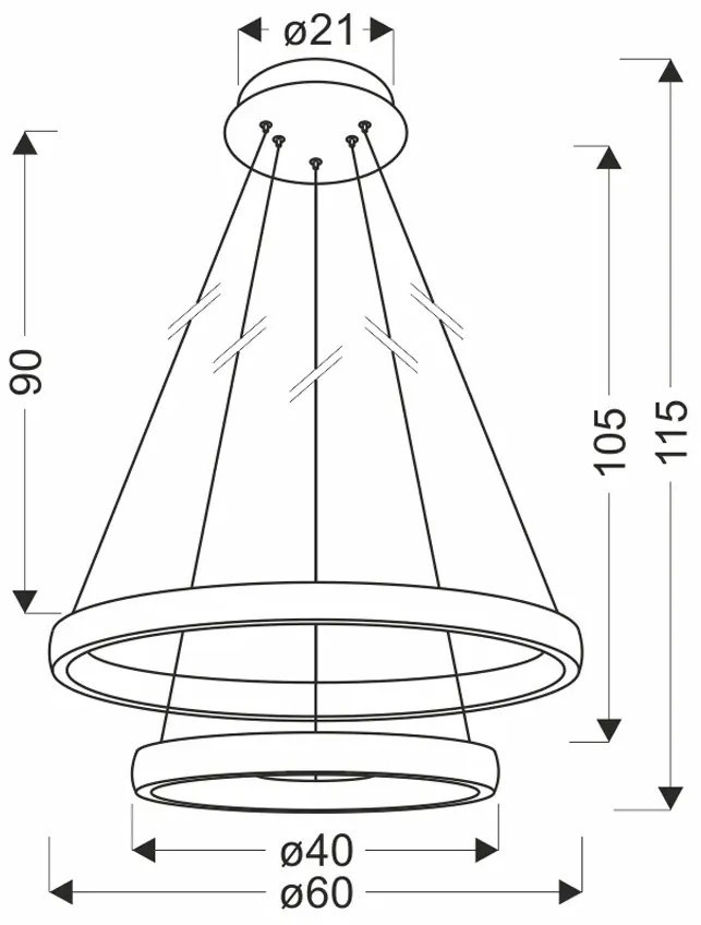 Wisząca okrągła złota lampa z kryształami - M079 Ahos