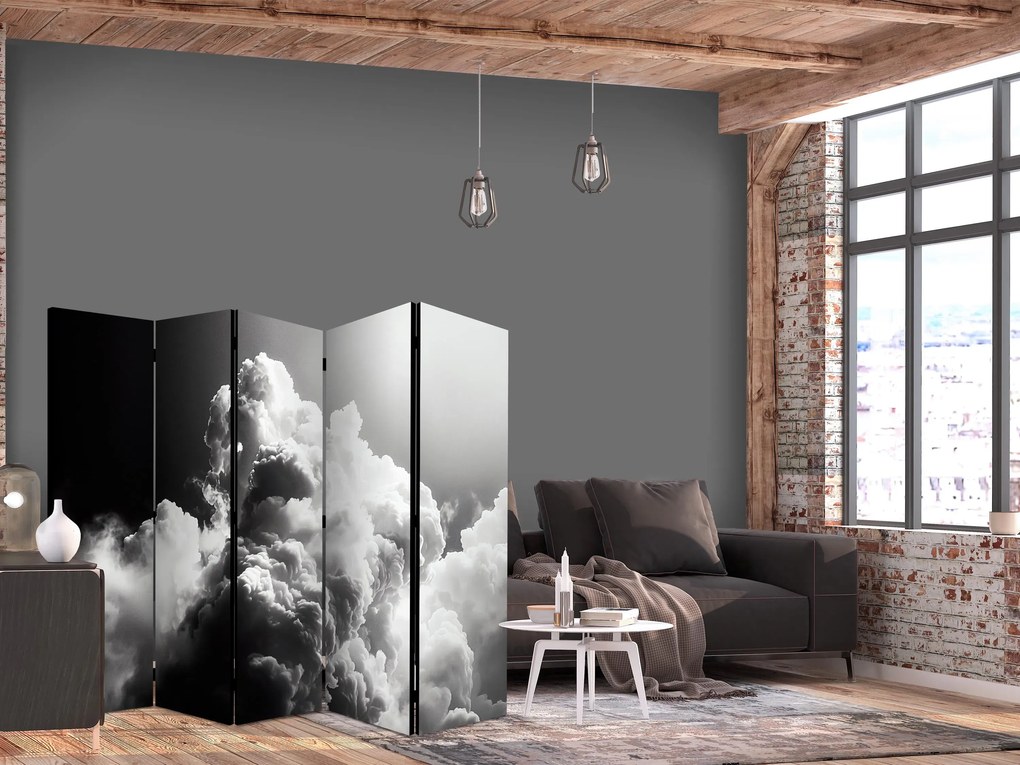 Parawan akustyczny Pejzaże 225x172 cm 5-częściowy szary ARTGEIST B