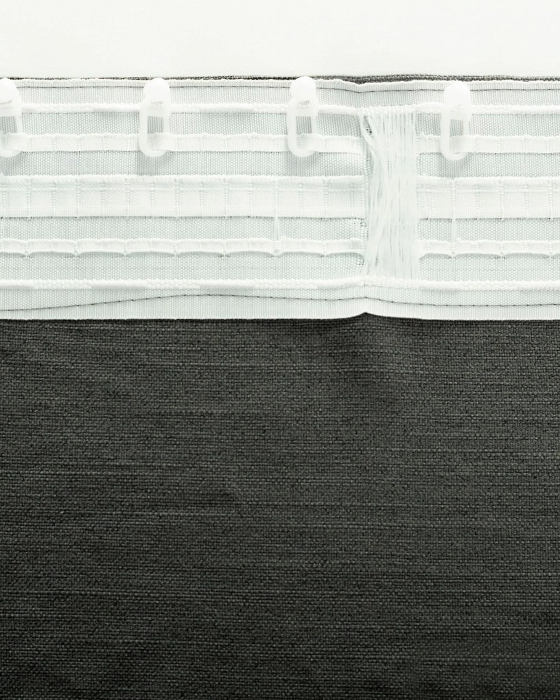 Zasłona BASIC na taśmie marszczącej 140x300 cm grafitowy 1 szt.