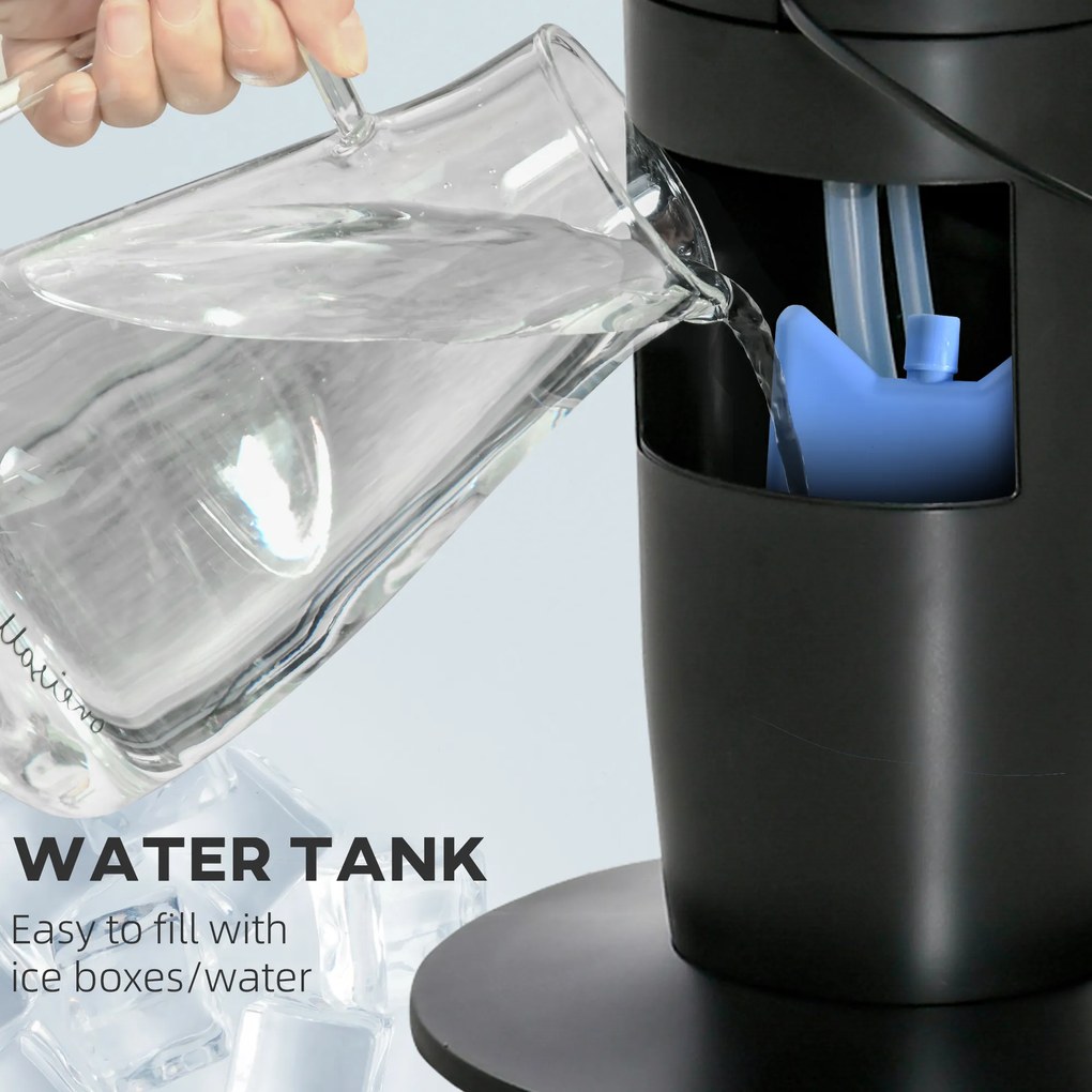 HOMCOM Klimatyzator Wieżowy z 4 Trybami, 3 Prędkościami, Timerem, Plastikowy