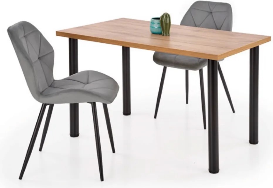 Velvetowe krzesło do jadalni z kubełkowym siedziskiem K453 Halmar