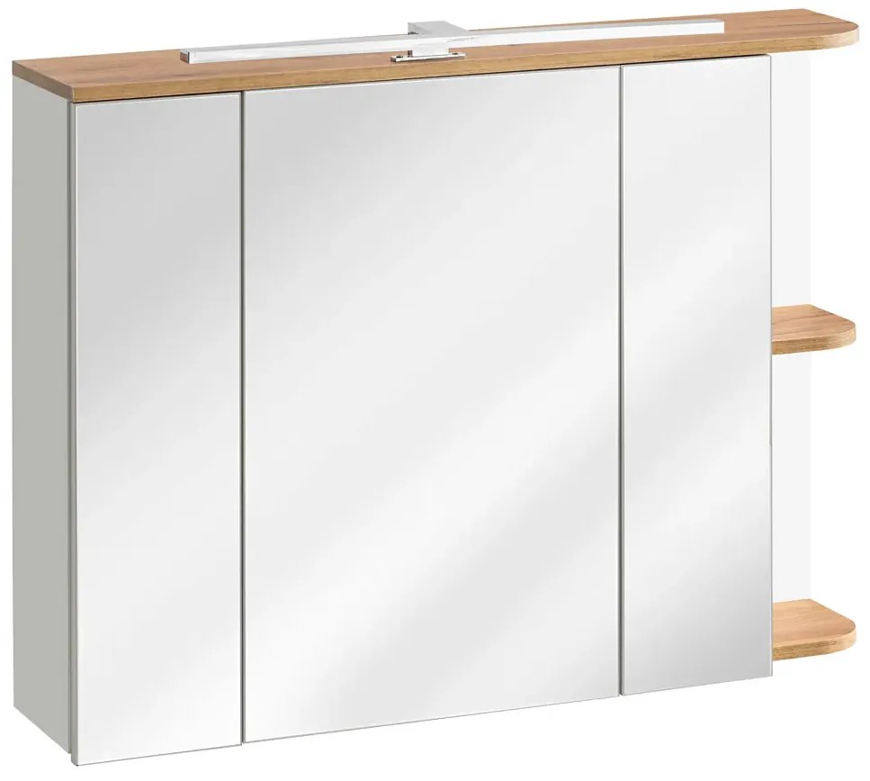 Wisząca szafka łazienkowa z lustrzanym frontem - Elekta 4X