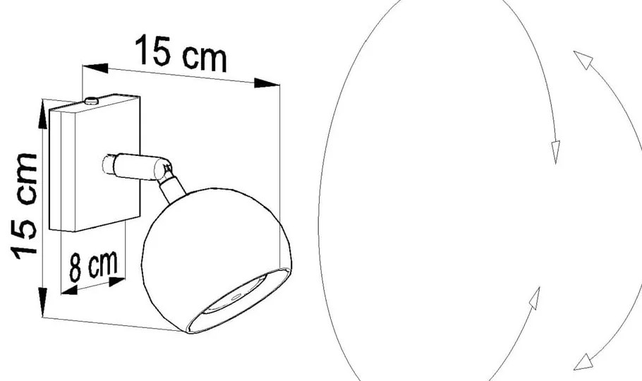 Biały kinkiet Sollux Ollo