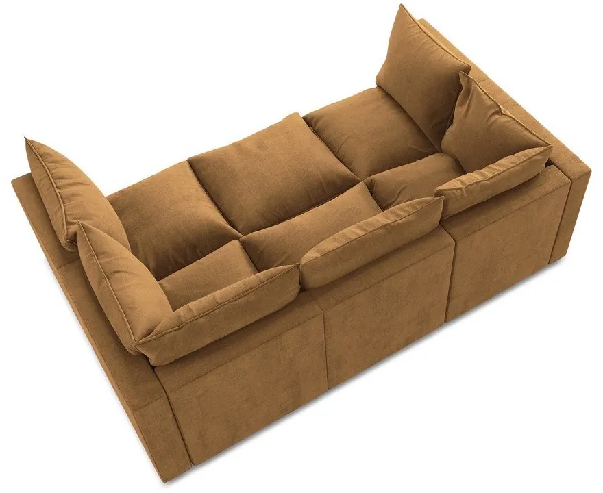 Sofa w kolorze terakoty 255 cm Manao – Makamii