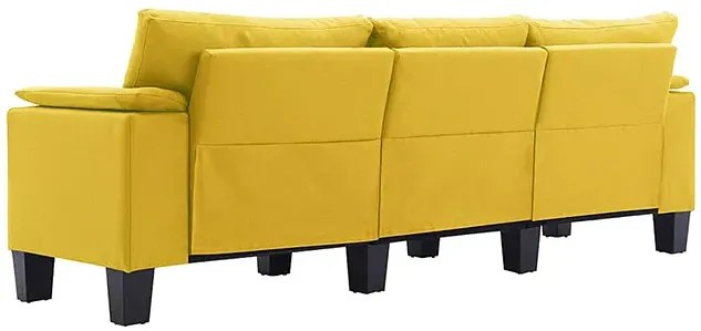 Trzyosobowa ekskluzywna żółta sofa - Ekilore 3Q