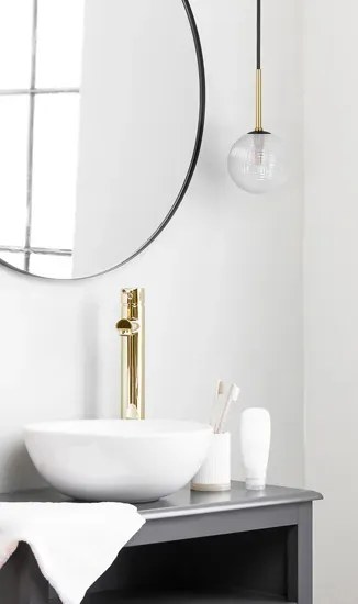 Beżowa lampa wisząca do salonu F4-L93