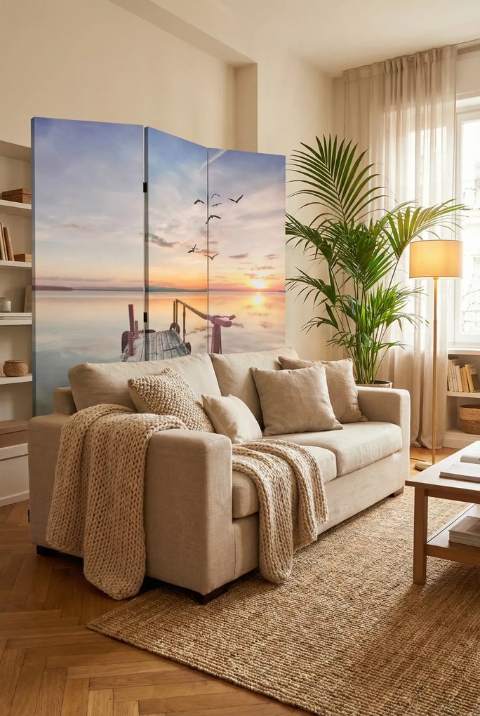 Parawan z nadrukiem jeziora M2-R11