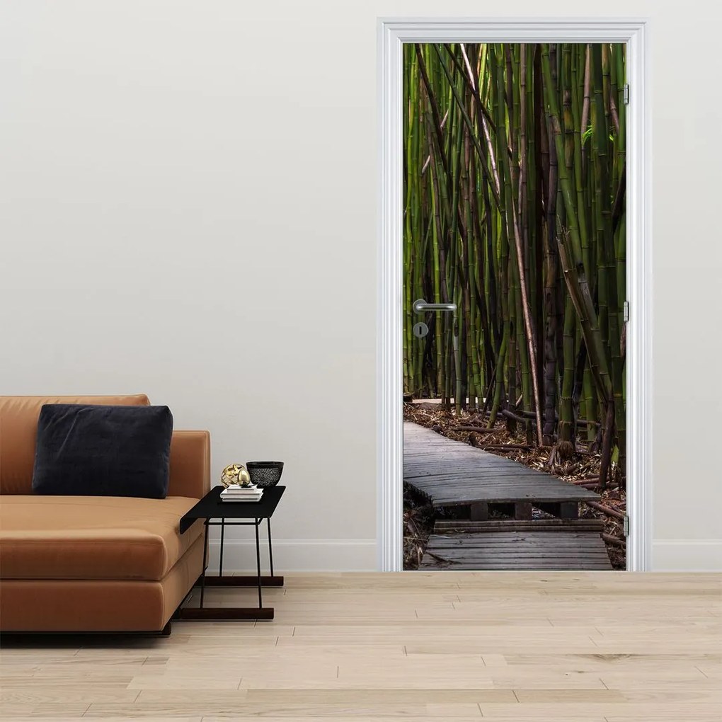 Fototapeta na drzwi - Wśród bambusów (95x205cm)