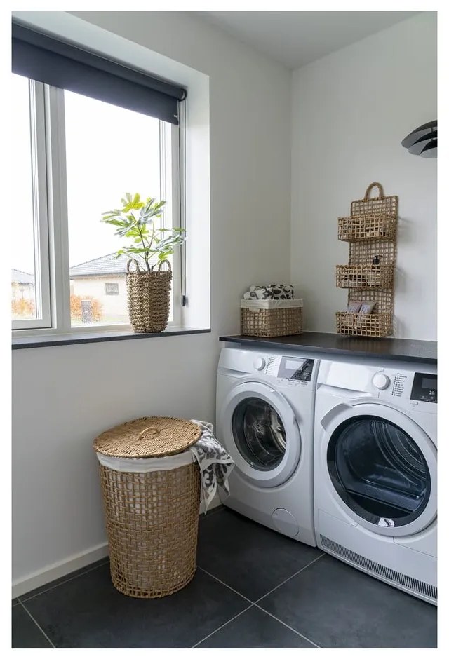 Papierowy kosz na pranie w naturalnym kolorze 77 l Pomal – House Nordic