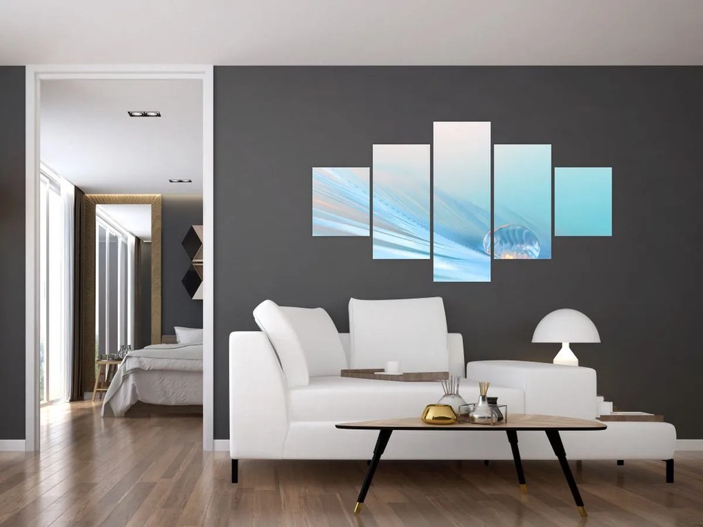 Obraz - Nebieska kropla (125x70 cm)