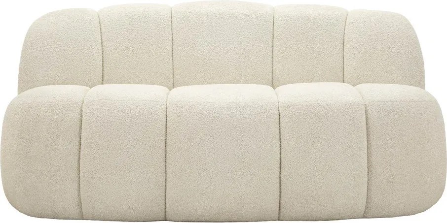 Biała sofa z materiału bouclé 145 cm Ball – Mauro Ferretti
