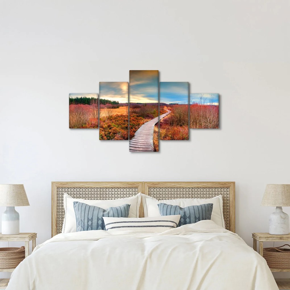 Obraz - Jesienna podróż krainą (125x70 cm)