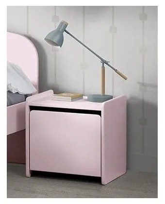 Różowa szafka nocna Vipack Kiddy
