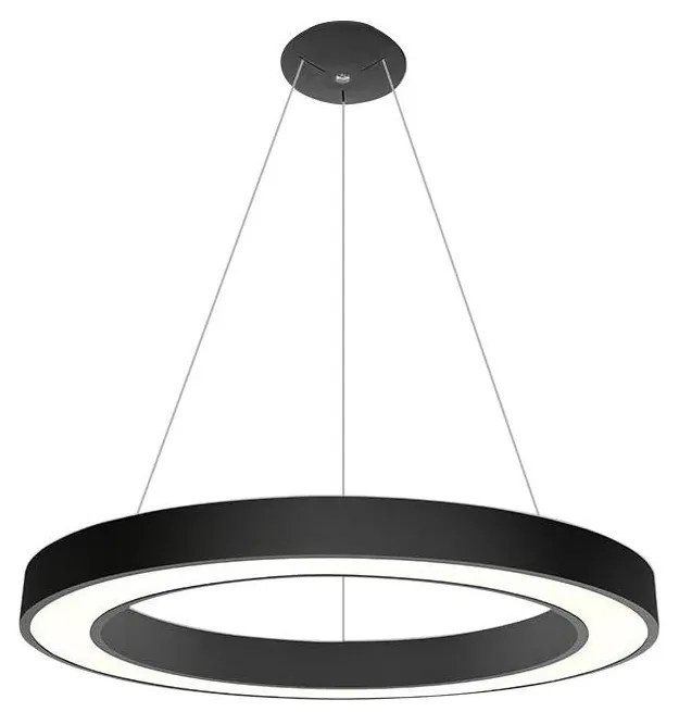 LED2 - LED Żyrandol na lince SATURN LED/80W/230V 3000K śr. 80 cm czarny