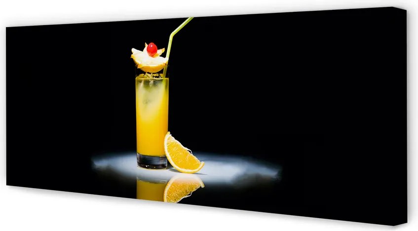 Duży obraz na płótnie Słoneczny Koktajl Pomarańczowy