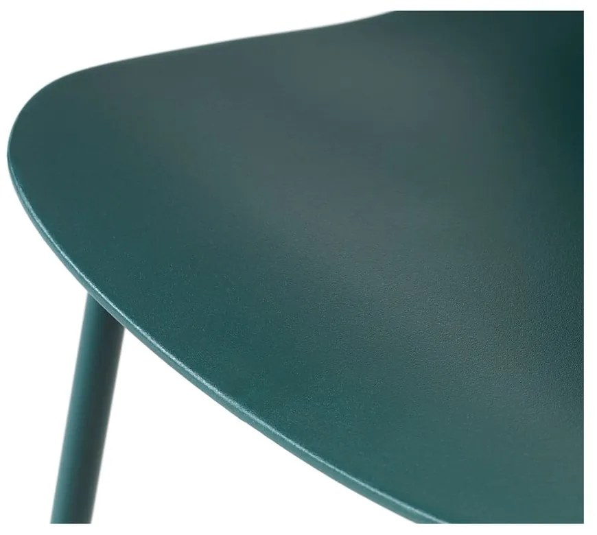 Turkusowe plastikowe krzesło Whitby – Unique Furniture