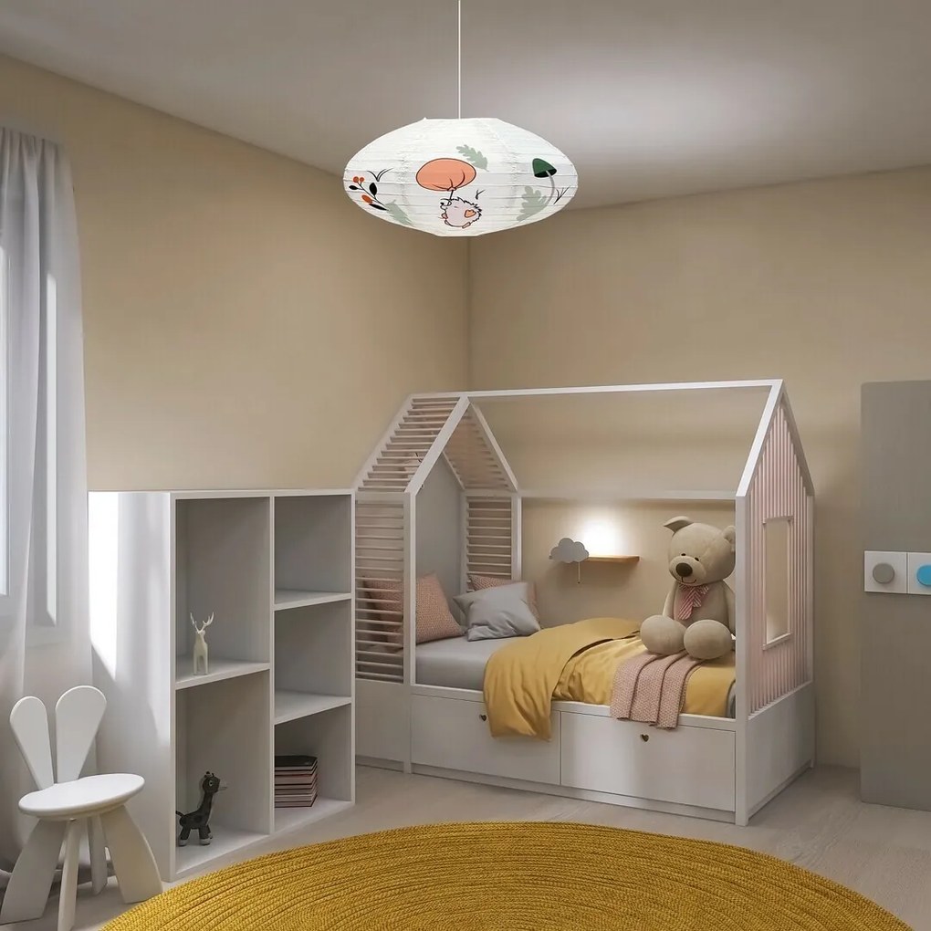 Rabalux 71190 papierowa lampa sufitowa dla dzieciHedgy - jeż i balonik, śred. 50 cm