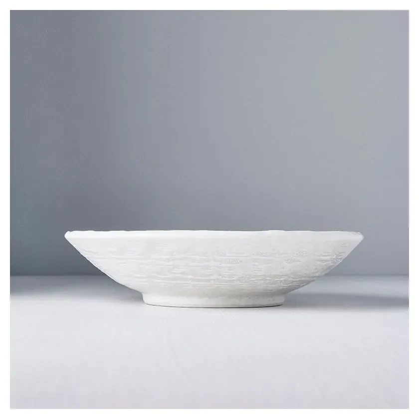 Biały głęboki talerz ceramiczny MIJ Star, ø 24 cm