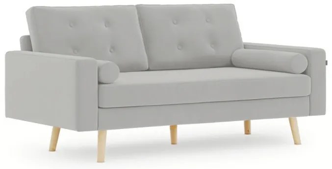 Jasnoszara 3-osobowa sofa MANDI