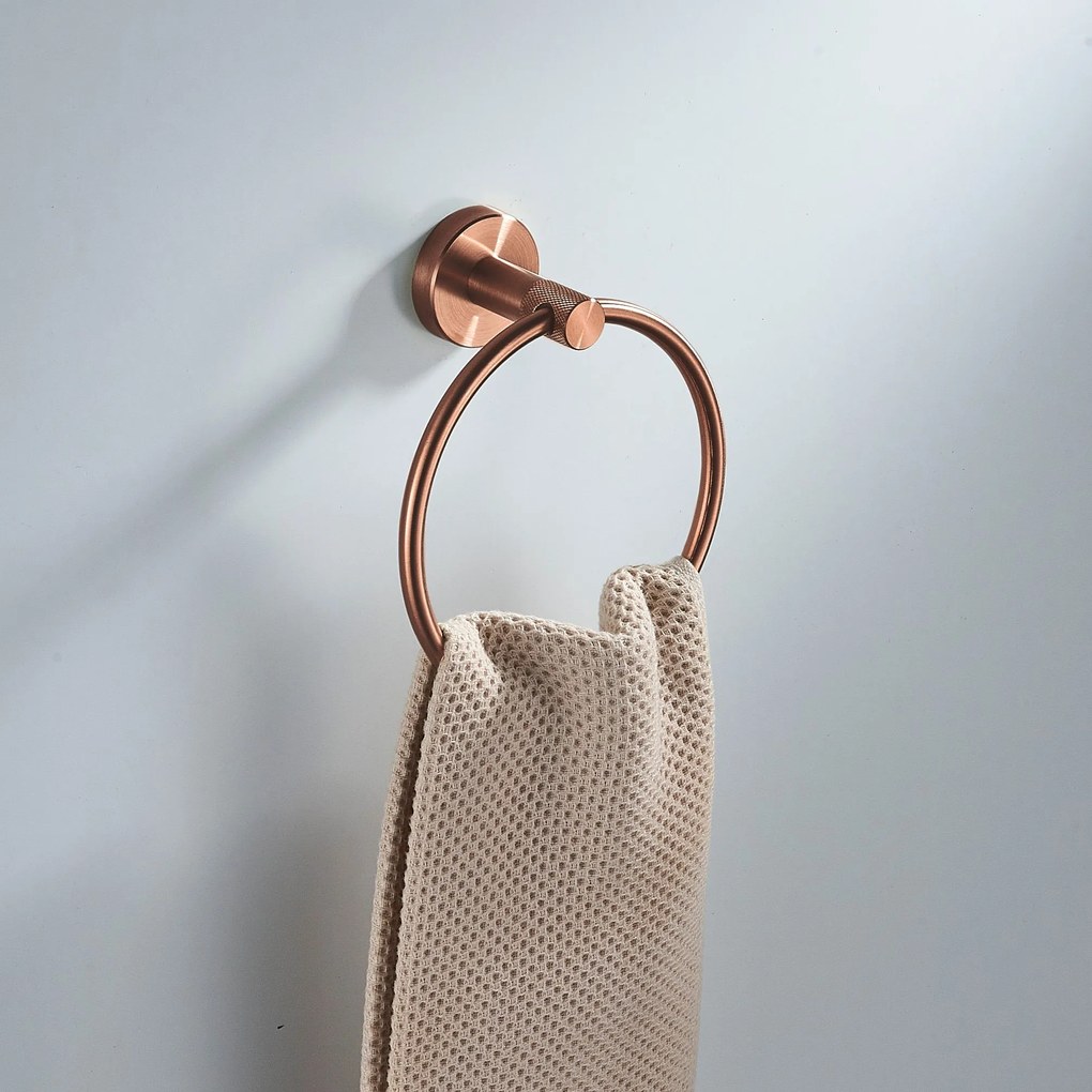 Wieszak łazienkowy RING 6610 Modern Miedź Szczotkowana