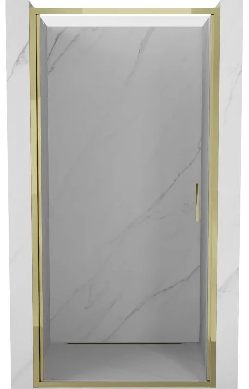 Mexen Exo drzwi prysznicowe uchylne 50 cm, transparent, złote - 817-050-000-50-00