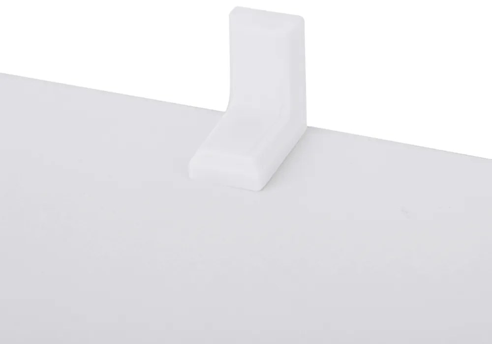 Vasagle Regał/półka na książki PRESTON, 70x24x190,5cm, biały