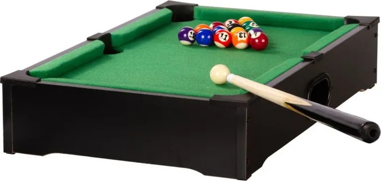 Mini bilard stołowy z akcesoriami 51 x 31 x 10 cm - czarny