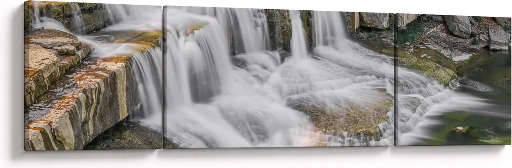 Obraz wodospadów (170x50 cm)