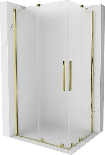 Mexen Velar Duo kabina prysznicowa rozsuwana 100 x 90 cm, szron, złota - 871-100-090-32-50