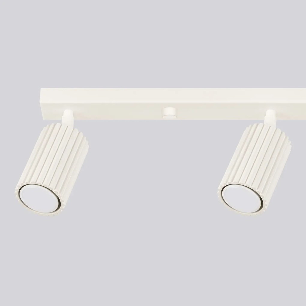Listwa oświetleniowa 4-punktowa KARBON 4L beżowa ryflowana SOLLUX  LIGHTING