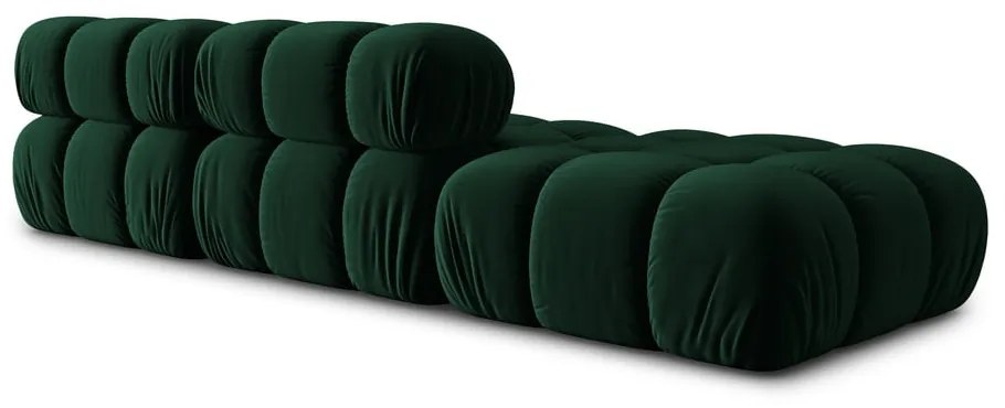 Zielona aksamitna sofa 282 cm Bellis – Micadoni Home