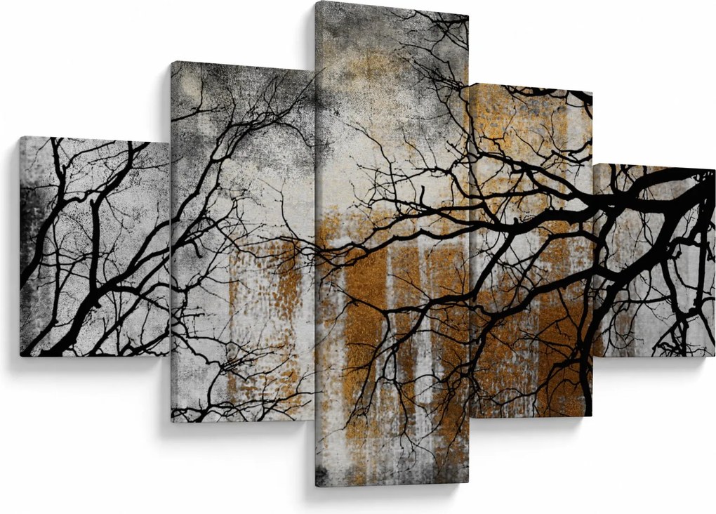 Obraz - Sylwetki drzew (125x70 cm)