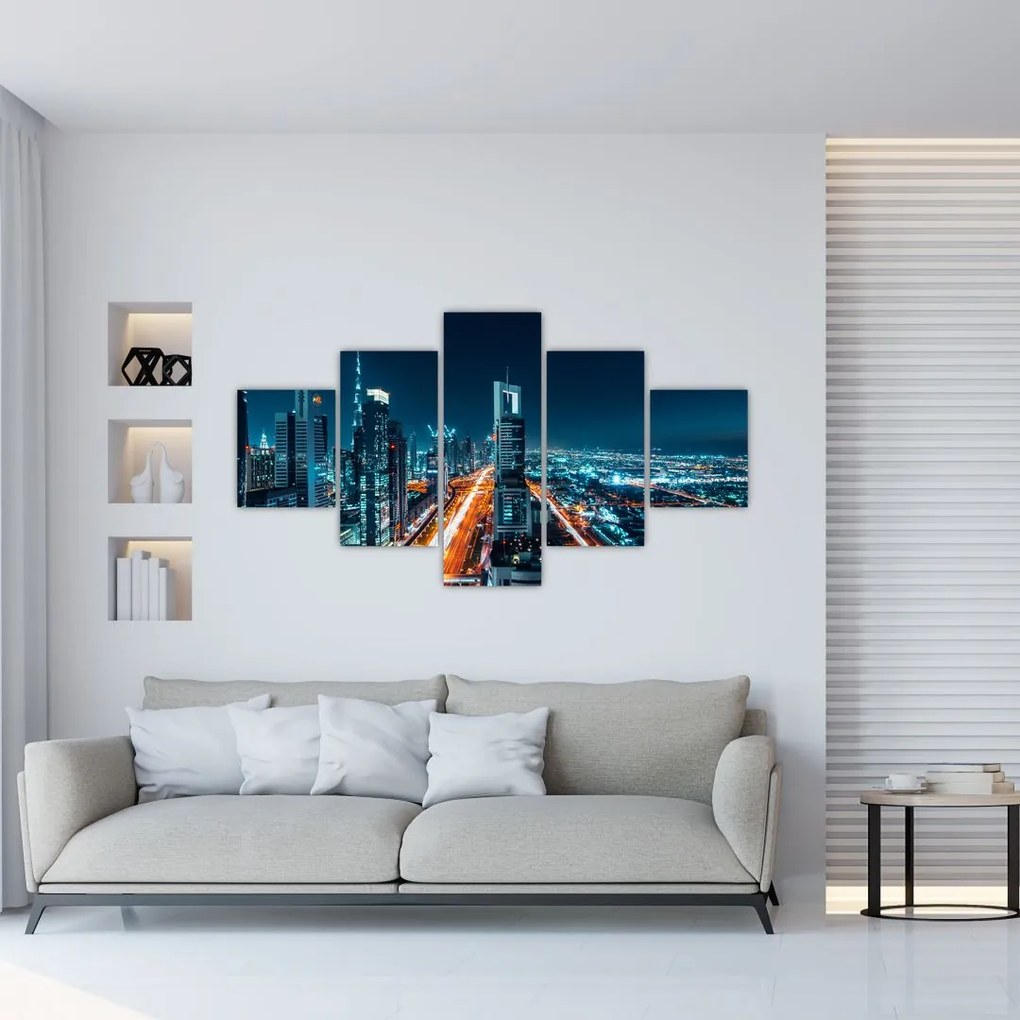 Obraz  - Noc w Dubaju (125x70 cm)